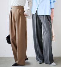 RANAN（ラナン）の「ウール調２タックワイドパンツ（フルレングスパンツ）」