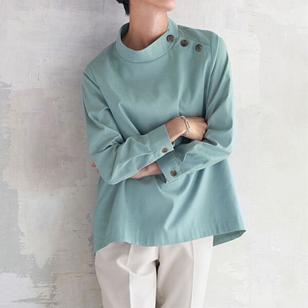 BELLUNA（ベルーナ）の「綿・テンセル（ＴＭ）繊維ストレッチブラウス（ブラウス）」｜詳細画像