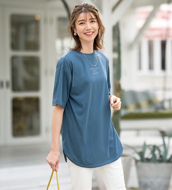 ルフラン（ルフラン）の「【４色組】ちょいかわ大人のハンサムＴシャツ（Tシャツ）」｜詳細画像