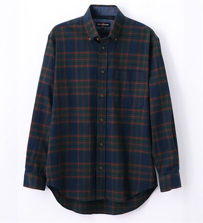 「着心地快適ストレッチネルシャツ（メンズシャツ）」