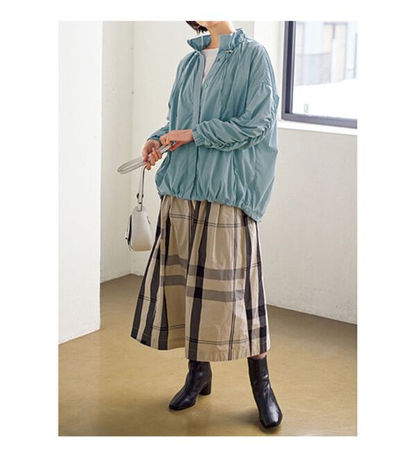 VINNO（ヴィノ）の「機能付ヘビロテシャーリングシャツブルゾン（ハーフコート）」｜詳細画像