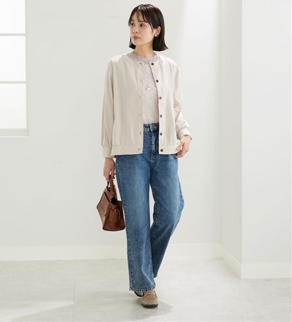 BELLUNA（ベルーナ）の「ビンテージ調ボタンデザインブルゾン（その他ジャケット）」｜詳細画像