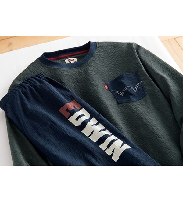 「【２着組】＜エドウイン＞さらさら楊柳ルームウェア（メンズルームウェア）」｜詳細画像