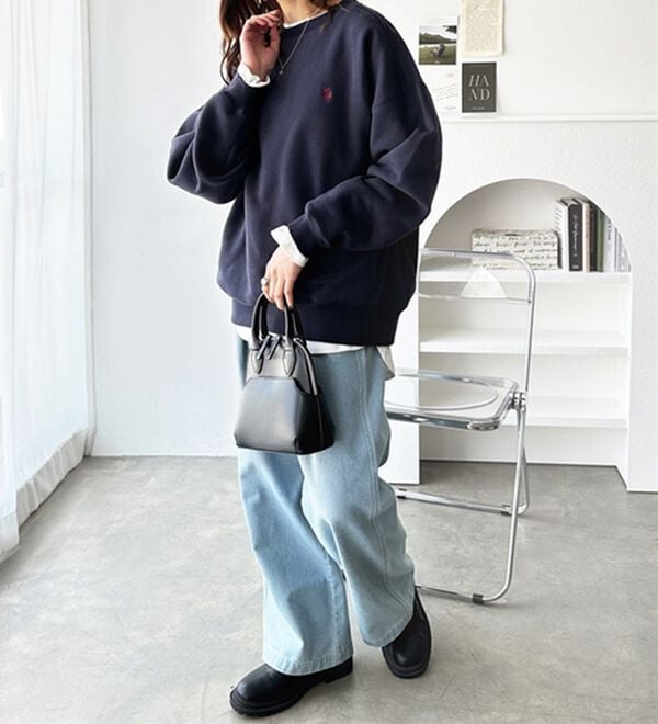 GeeRA（ジーラ）の「【U.S. POLO ASSN.】表ピーチ裏起毛スウェット（トレーナー・スウェット）」｜詳細画像
