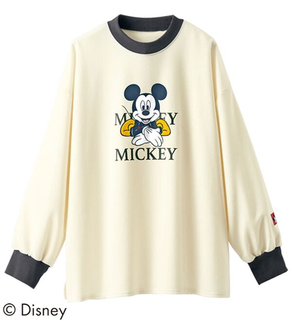 BELLUNA（ベルーナ）の「＜Ｄｉｓｎｅｙ＞リブ配色ゆったりトレーナー（トレーナー・スウェット）」｜詳細画像