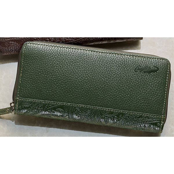 CAMP クロコダイル　長財布 クロコダイル長財布グリーン クロコダイル財布 メンズ 長財布