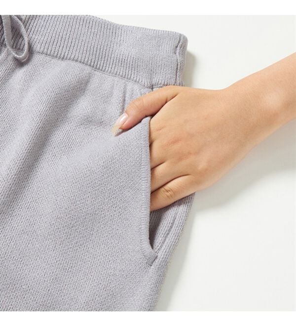 RANAN（ラナン）の「テーパードニットパンツ（フルレングスパンツ）」｜詳細画像