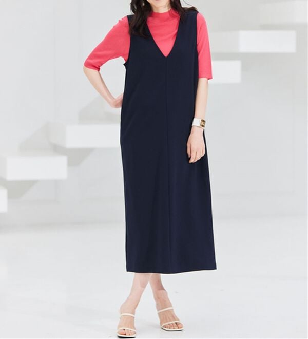 RANAN（ラナン）の「【選べる2丈】細見えが叶うジャンパースカート（ジャンパースカート）」｜詳細画像