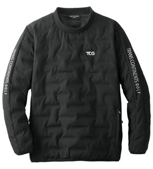 「＜トランスコンチネンツゴルフ＞ラウンドに便利な中わたシェルジャケット（メンズジャケット）」｜ブラック