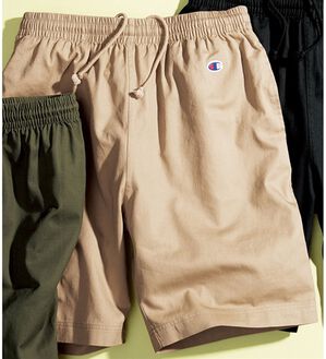 「＜チャンピオン＞綿１００％ツイルハーフパンツ（メンズハーフパンツ）」｜ベージュ