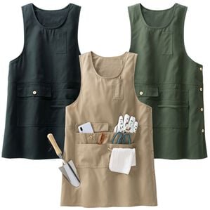 「【３色組】多ポケットが嬉しいワークエプロン（エプロン）」｜3色組