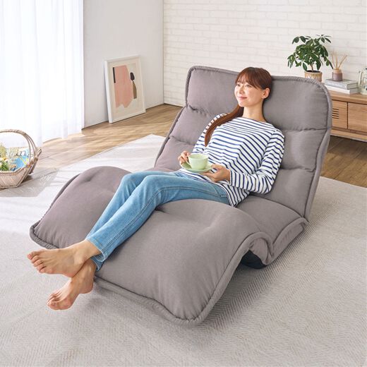 収納簡単 低反発 座椅子/フロアチェア 〔ひじ付タイプ ネイビー〕 約幅74cm 折りたたみ リクライニング スチールパイプ ウレタンフォーム 収納簡単 低反発 座椅子⁄フロアチェア 〔ひじ付 ワイドタイプ ピンク〕