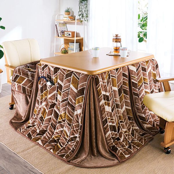 定価5万 ローズ柄こたつセット ベルーナ