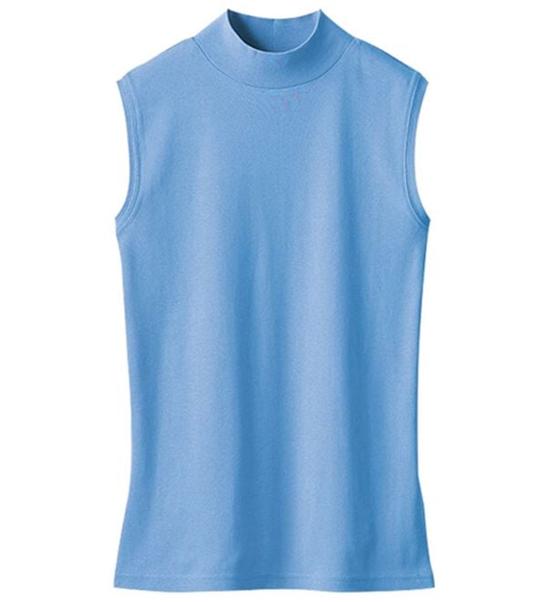 LAVIENNE（ラヴィエンヌ）の「【UVカット】綿１００％スリーブレスハイネックプルオーバー＜カラフルコットン＞（肌着・インナーウェア）」｜詳細画像