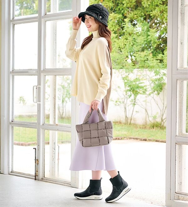 BELLUNA（ベルーナ）の「４Ｅエアソールニットブーツ（ブーツ）」｜詳細画像