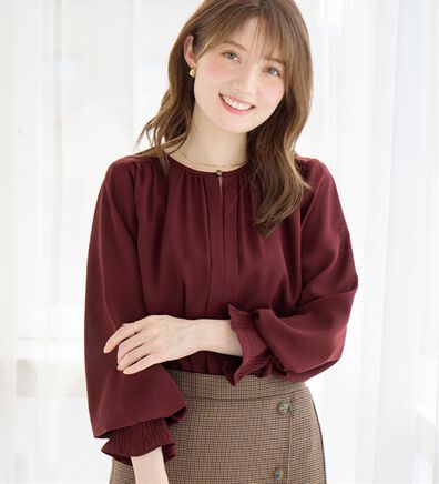 alotta（アロッタ）の「前後２ＷＡＹギャザーブラウス（ブラウス）」