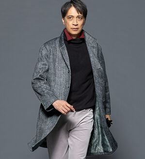 「＜デービッド　ヒックス＞上品さに差をつけるツイード調エレガンスコート（メンズコート）」｜詳細画像