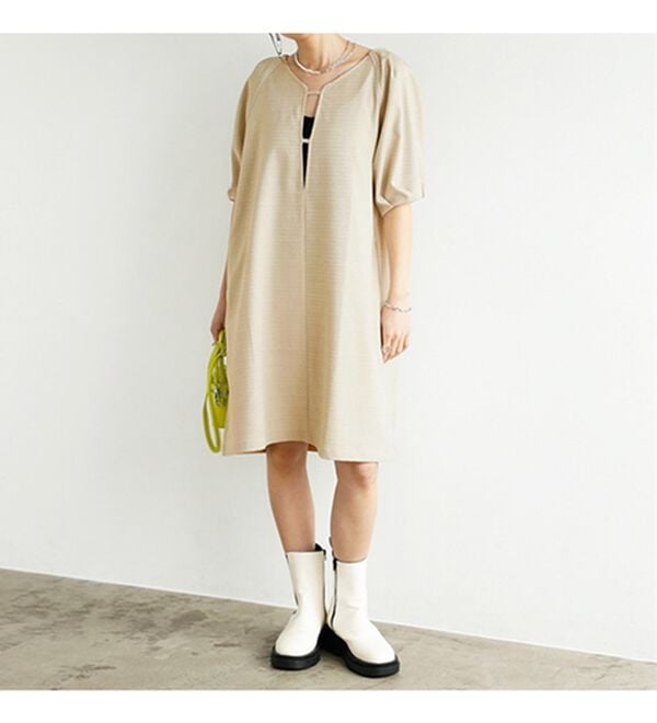 GeeRA（ジーラ）の「前後２ＷＡＹデザインミニワンピース（その他ワンピース）」｜詳細画像