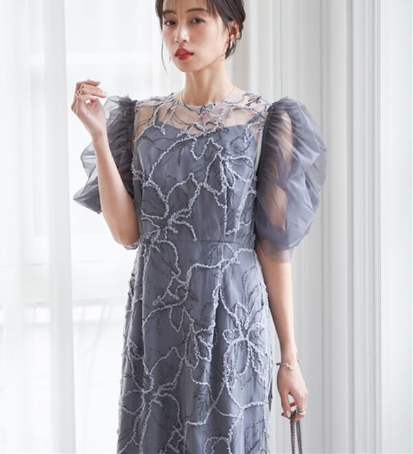 RANAN（ラナン）の「3way袖取り外し可能フェザーレースドレス（その他ワンピース）」｜詳細画像