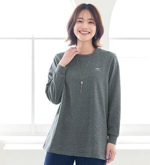 ルフラン（ルフラン）の「よりどり配色ロングプルオーバー（カットソー）」｜チャコール