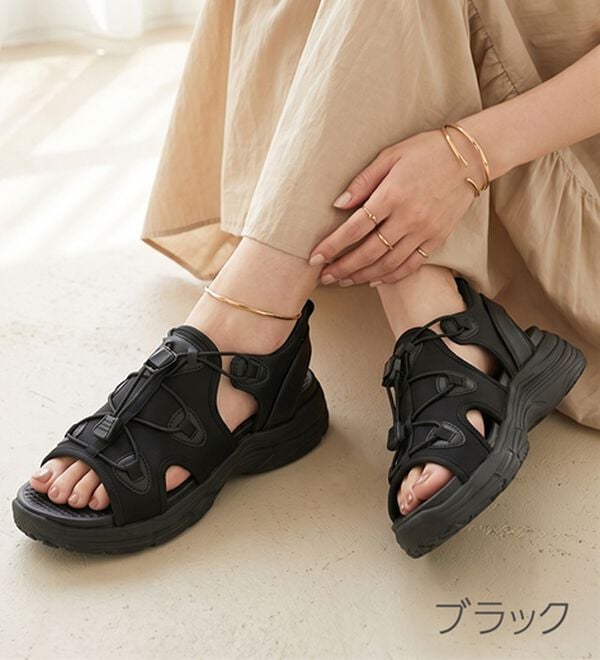 ルフラン（ルフラン）の「立ったまま履ける！スポーツサンダル（サンダル・ミュール）」｜詳細画像