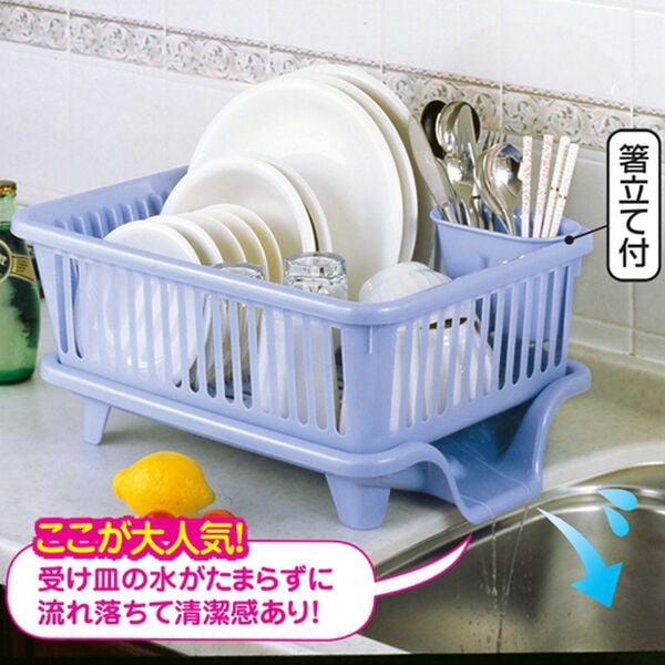 「水が流れる水切りかご（水まわり・コンロまわり用品）」｜詳細画像