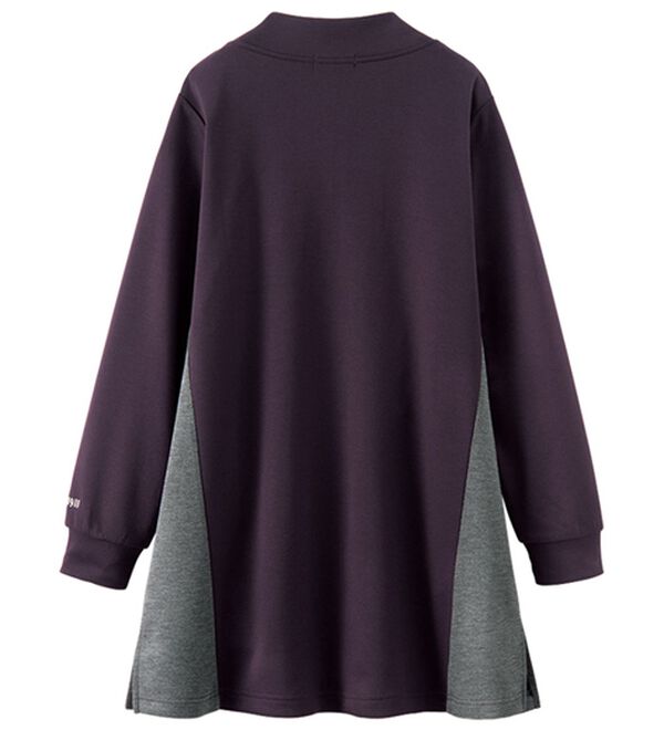 BELLUNA（ベルーナ）の「＜ＦＩＬＡ＞とろみ素材配色切替ハーフジップ使いチュニック（チュニック）」｜詳細画像