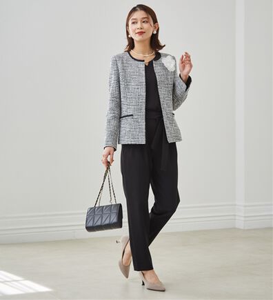 RANAN（ラナン）の「【４点セット】入学式卒業式に！選べるボトムスーツセット（パンツスーツ）」