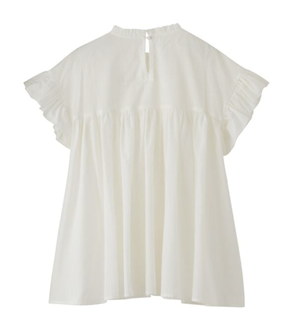 RANAN（ラナン）の「ピンタックフリルボイルブラウス（ブラウス）」｜詳細画像