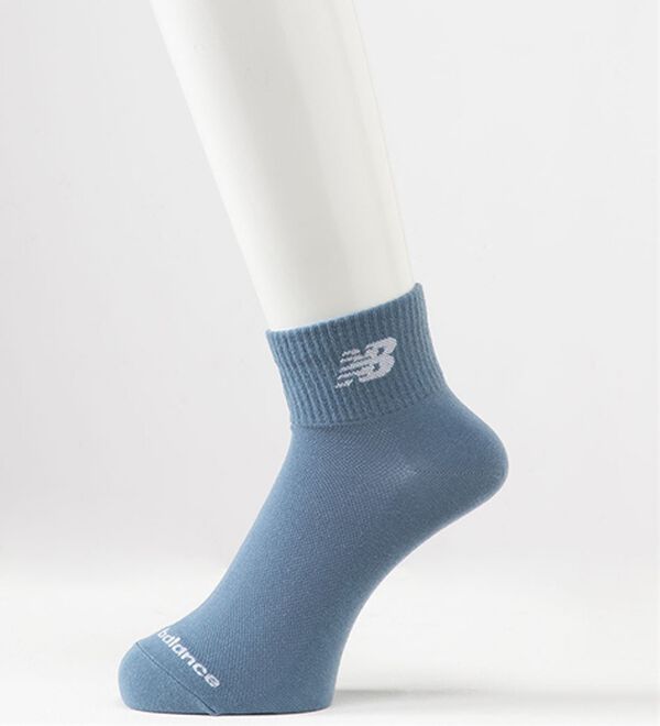 「【４足組】＜ニューバランス＞吸水速乾ソックス（メンズ靴下・タイツ）」｜詳細画像