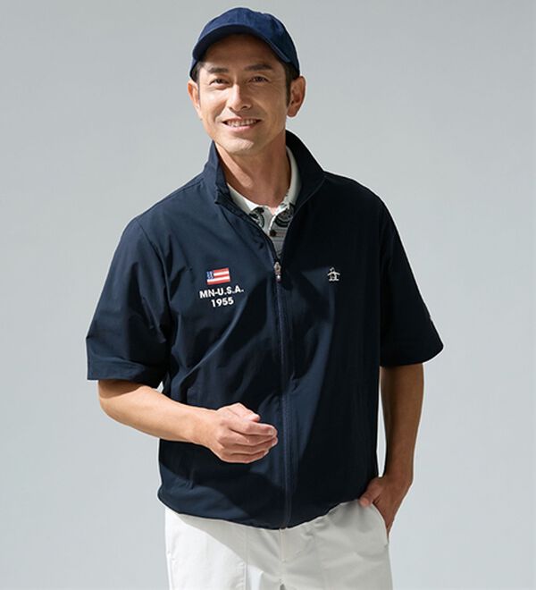 「＜マンシングウェア＞はっ水ストレッチ２ＷＡＹブルゾン（メンズカットソー）」｜詳細画像