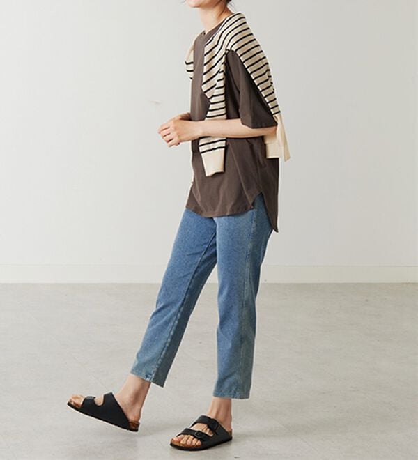 BELLUNA（ベルーナ）の「【再入荷】美ストレッチ素材アンクル丈レギンスパンツ（クロップドパンツ）」｜詳細画像