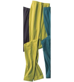 「こっそり足首あたためボトム（肌着・インナーウェア）」｜ライムグリーン