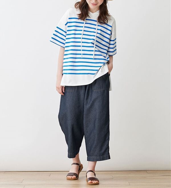 Viola e Viola（ヴィオラ エ ヴィオラ）の「デニム素材ゆるシルエットバルーンパンツ（その他パンツ）」｜詳細画像