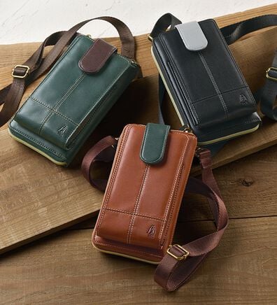 「＜ハッシュパピー＞大人のスマホ＆ウォレットポーチ（メンズショルダーバッグ）」