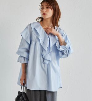 RANAN（ラナン）の「ビッグカラーフリルブラウス（ブラウス）」｜詳細画像