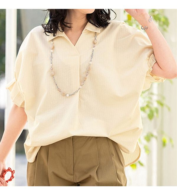 ルフラン（ルフラン）の「【２色組】ボリュームスリーブブラウス（ブラウス）」｜詳細画像