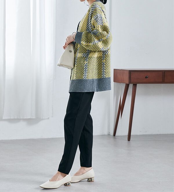 RANAN（ラナン）の「ビッグタータンオーバーカーデ（ニットカーディガン）」｜詳細画像