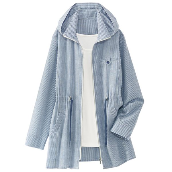 BELLUNA（ベルーナ）の「着るＵＶ対策！綿１００％サマージャケット（ブルゾン）」｜詳細画像