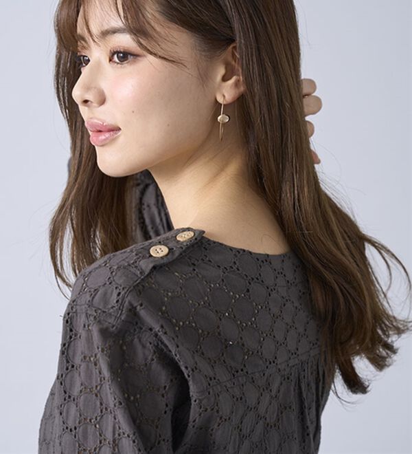 BELLUNA（ベルーナ）の「綿１００％サークルレース素材チュニック（チュニック）」｜詳細画像