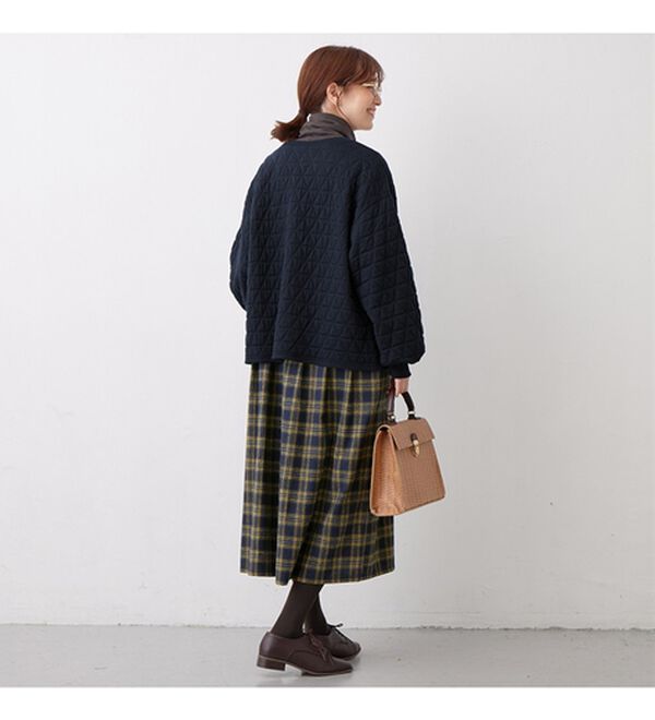 Viola e Viola（ヴィオラ エ ヴィオラ）の「ふかふか三角キルトカーデ（その他カーディガン）」｜詳細画像