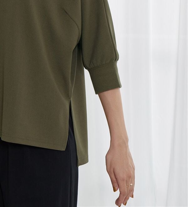 BELLUNA（ベルーナ）の「リブ切替ドルマンデザインプルオーバー（カットソー）」｜詳細画像