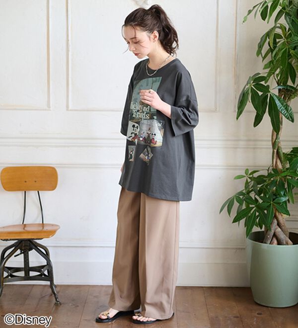 BELLUNA（ベルーナ）の「＜Ｄｉｓｎｅｙ＞ディズニー映画ＰＨＯＴＯ風Ｔシャツ（チュニック）」｜詳細画像