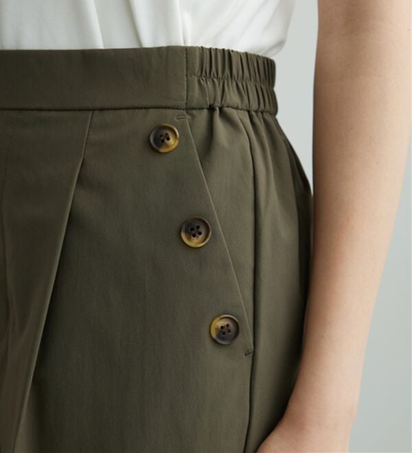 BELLUNA（ベルーナ）の「【ヨコストレッチ・紫外線カット・選べる2丈】サラもちライト快適ワイドパンツ（ワイドパンツ・ガウチョ）」｜詳細画像