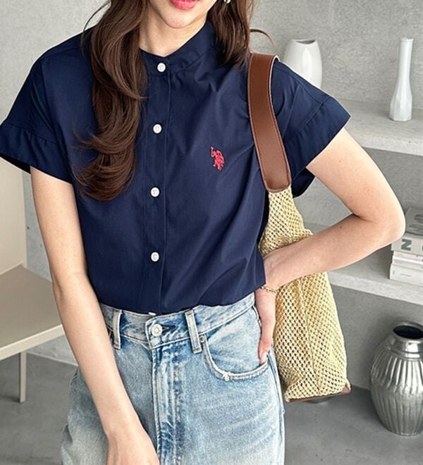 GeeRA（ジーラ）の「【ＵＳ．ＰＯＬＯ．ＡＳＳＮ】フレンチスリーブシャツ（シャツ）」｜詳細画像