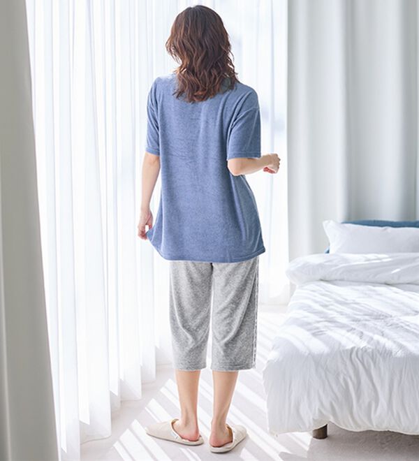 LAVIENNE（ラヴィエンヌ）の「【上質な寝心地を】良眠仕様パイル素材パジャマ＜マリクレールビス＞（パジャマ・ルームウェア）」｜詳細画像