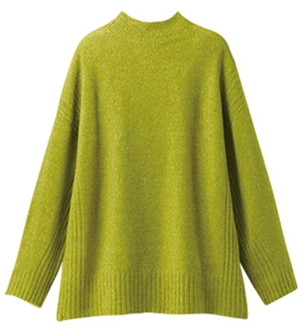 BELLUNA（ベルーナ）の「【快適Ｌａｂ．】洗える＆チクチクしにくい！ウール調ニットプルオーバー（ニット・セーター）」｜詳細画像