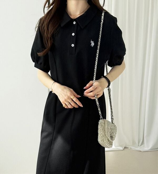 GeeRA（ジーラ）の「【Ｕ．Ｓ．ＰＯＬＯＡＳＳＮ】ポロ衿ワンピ―ス（その他ワンピース）」｜詳細画像