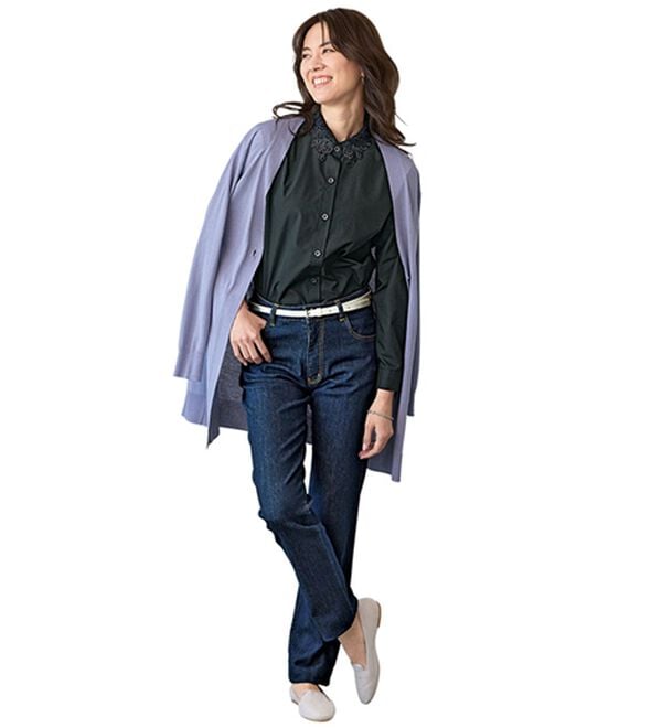 BELLUNA（ベルーナ）の「シャツコーデを更新！衿レースブラウス（ブラウス）」｜詳細画像