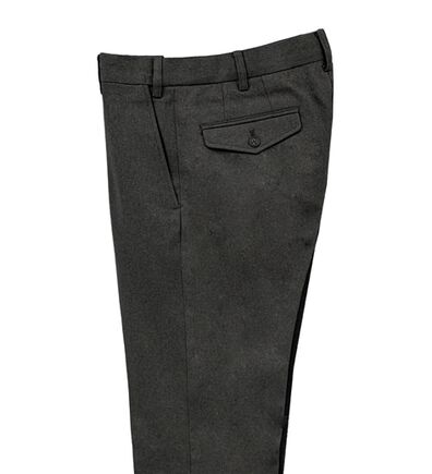 「裾上げ済裏起毛すっきりシルエットスラックス　ノータック（メンズスラックス）」